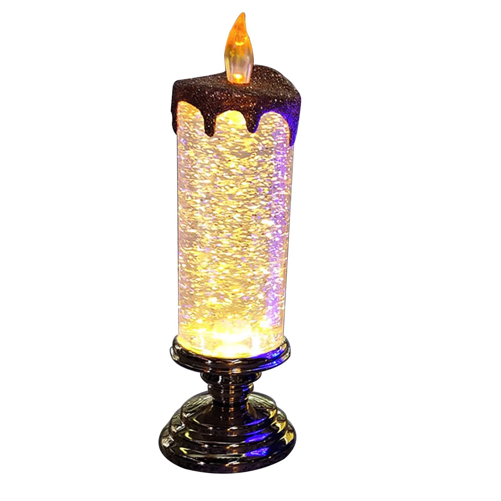 Kleur veranderende LED Water Kaars met Glitter - Image 15