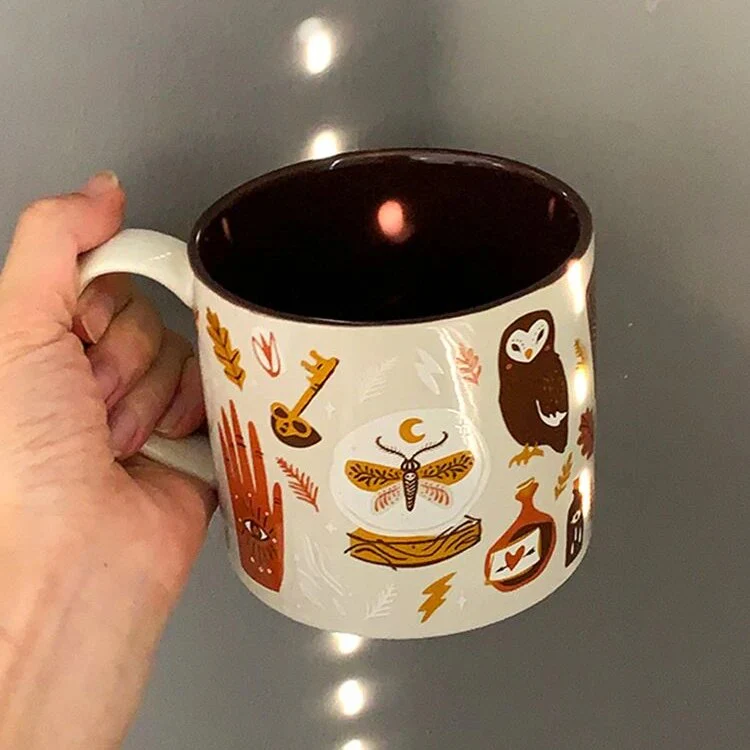 Koffiemok Fantasierijk Ontwerp Met Hemelwezens - Image 3