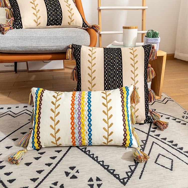 Kussensloop 40x60 Boho-Textuur met Franjes voor Decoratieve Interieurs - Image 9