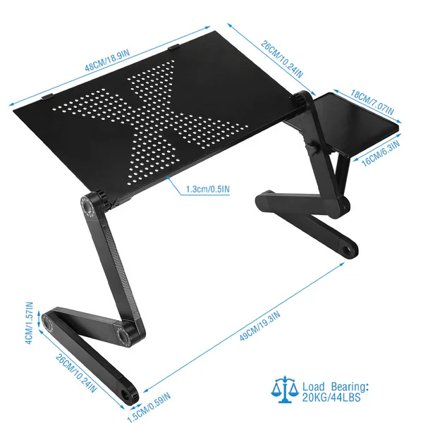 Laptopstandaard 360° Verstelbaar voor Thuis en Kantoor - Image 8