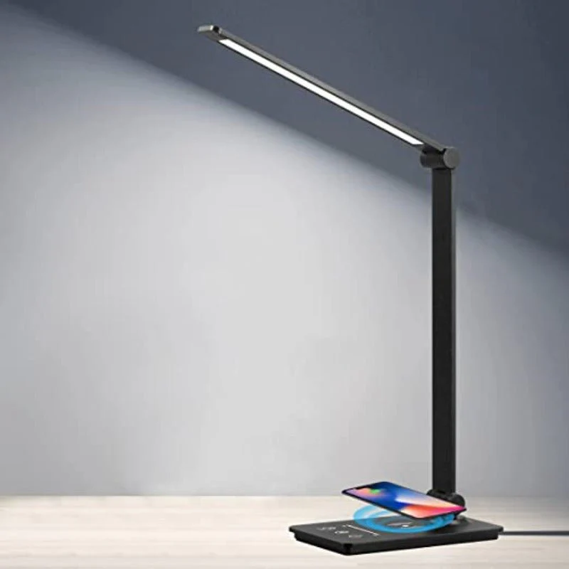 LED Bureaulamp met Draadloos Opladen en Instelbare Helderheid