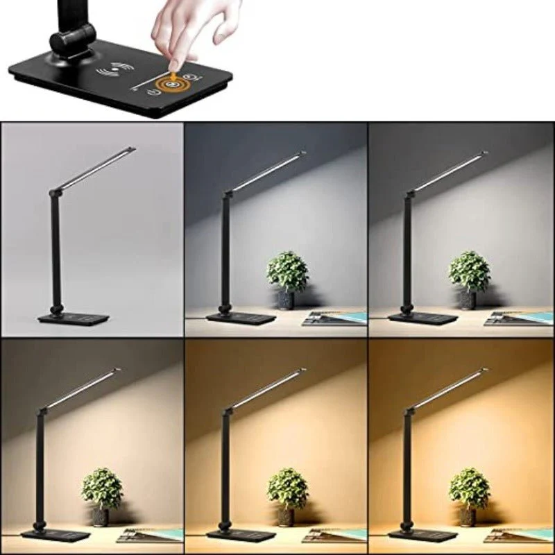 LED Bureaulamp met Draadloos Opladen en Instelbare Helderheid - Image 2