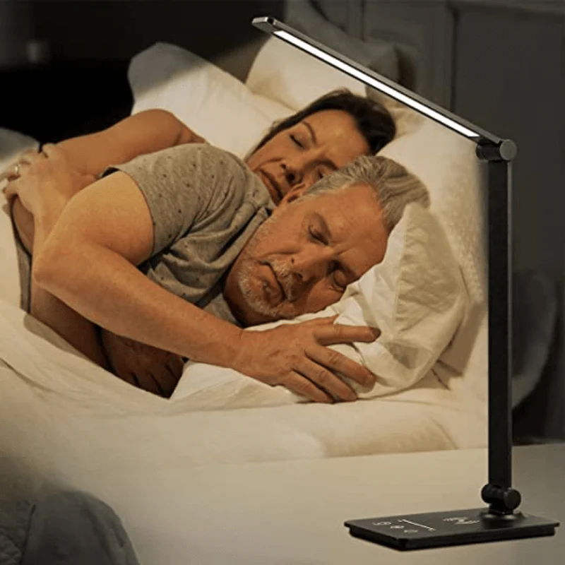 LED Bureaulamp met Draadloos Opladen en Instelbare Helderheid - Image 4