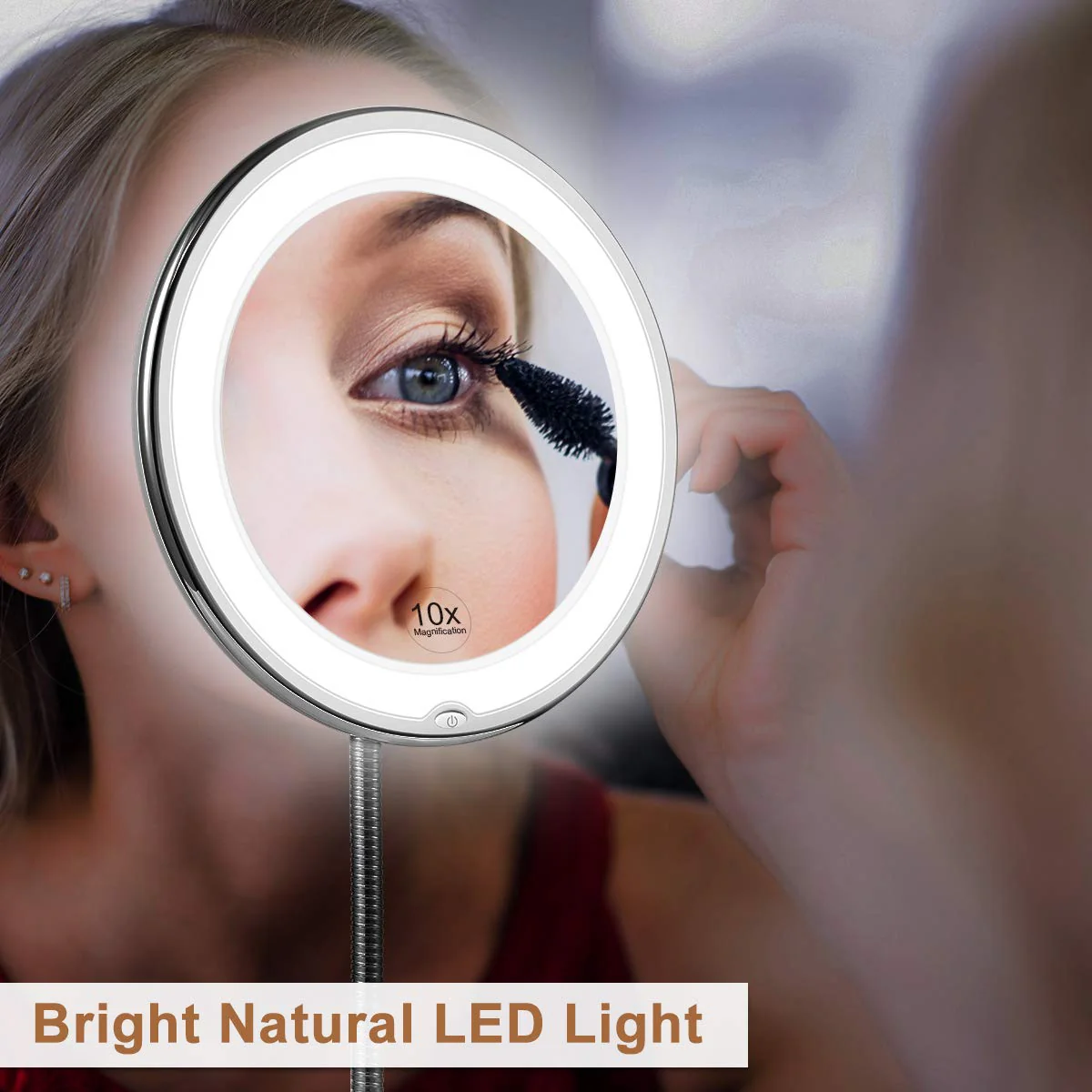 LED Vergrotende Spiegel met Zwanenhals voor Dames - Image 2