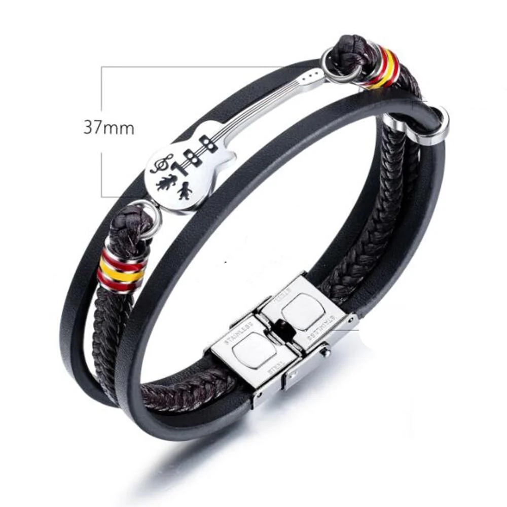 Limited Edition Gitaar Leren Armband - Image 5