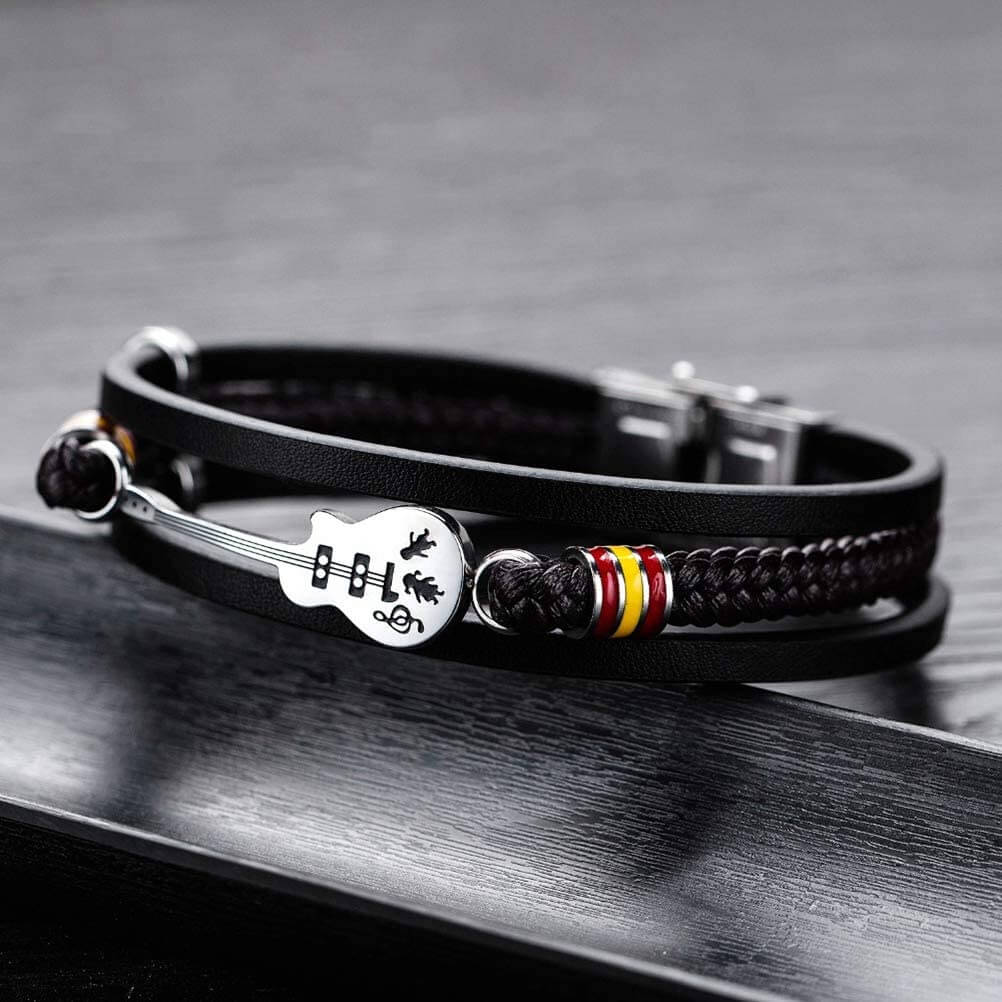 Limited Edition Gitaar Leren Armband - Image 6
