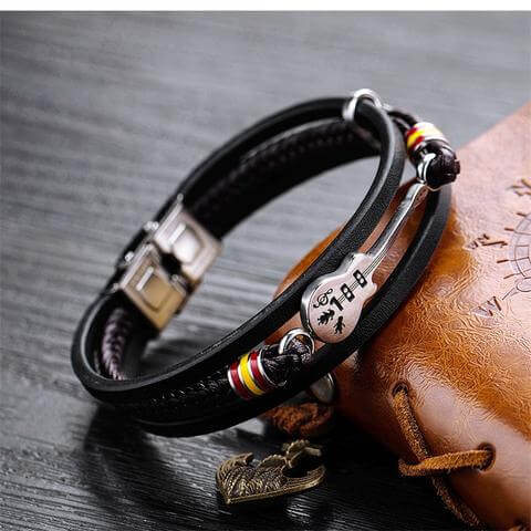 Limited Edition Gitaar Leren Armband - Image 7