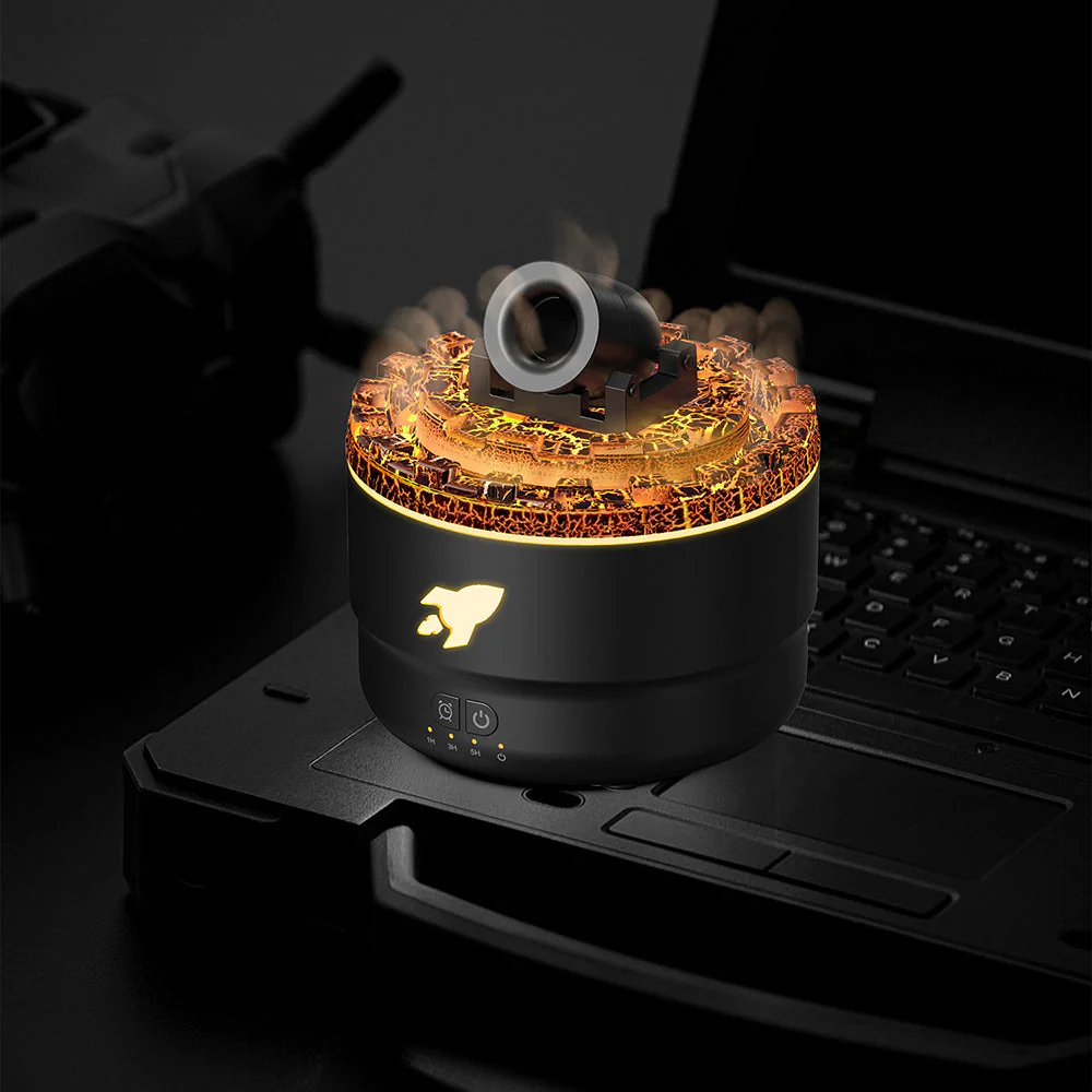 Luchtbevochtiger en Aroma Diffuser met Nachtlampje en Lava Effect - Image 3