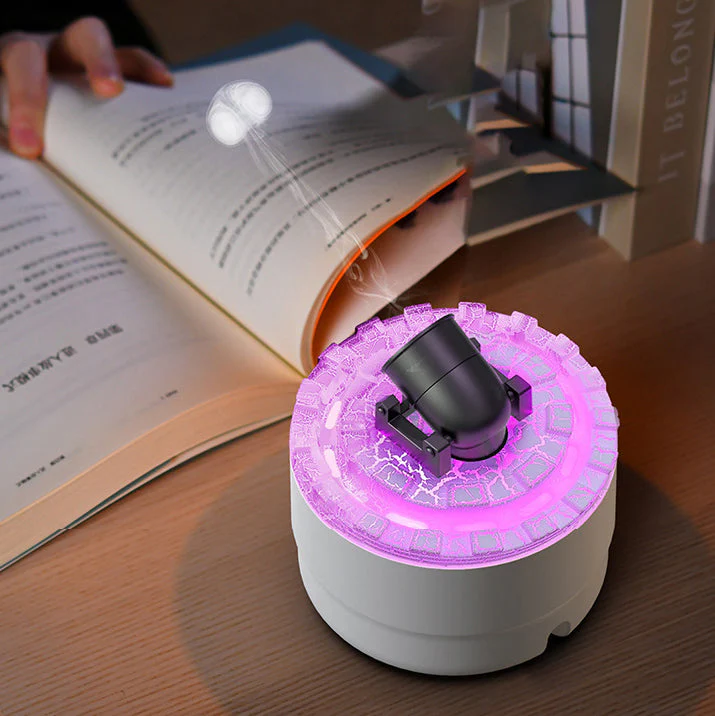 Luchtbevochtiger en Aroma Diffuser met Nachtlampje en Lava Effect - Image 6