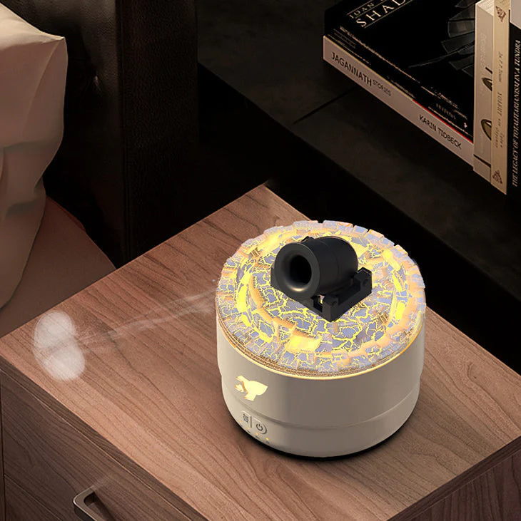 Luchtbevochtiger en Aroma Diffuser met Nachtlampje en Lava Effect - Image 7