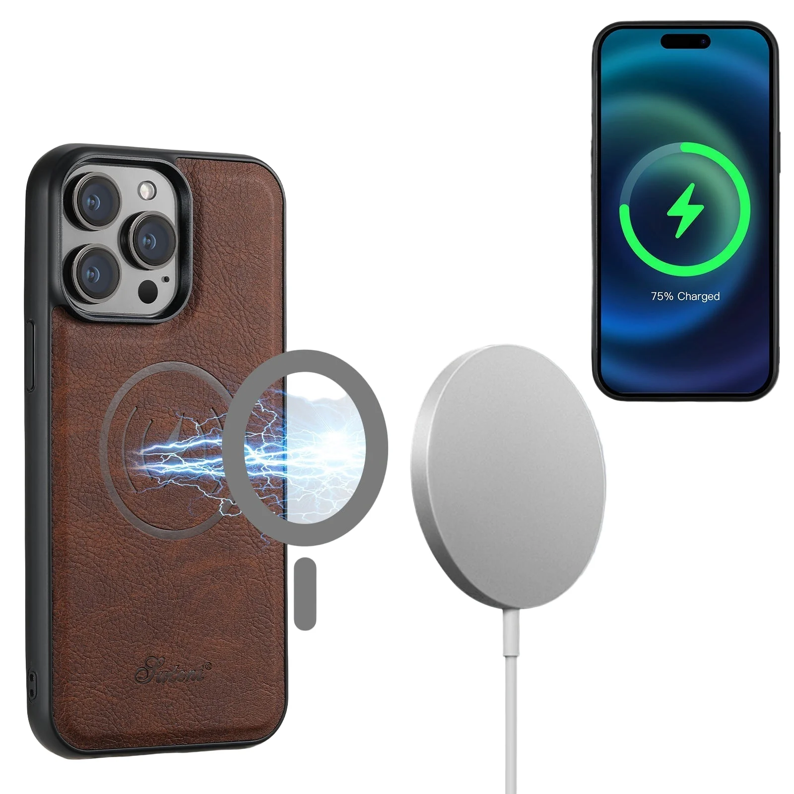Luxe Telefoonhoes met Kaarthouder en Magnetische Standaard - Image 6