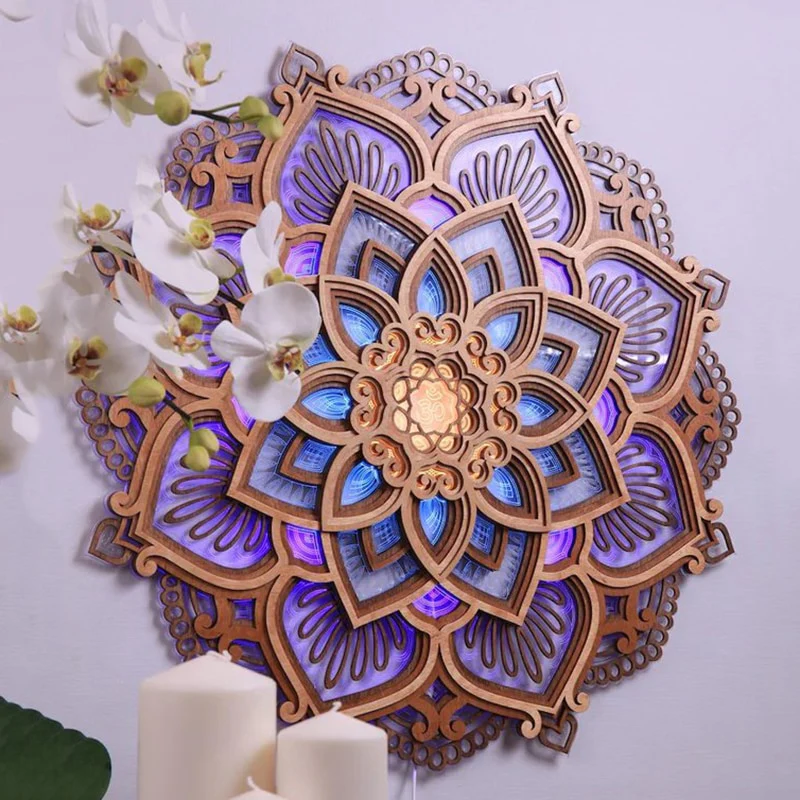 Mandala Yoga Lamp - Creëer Rust en Ontspanning in Jouw Ruimte - Image 5