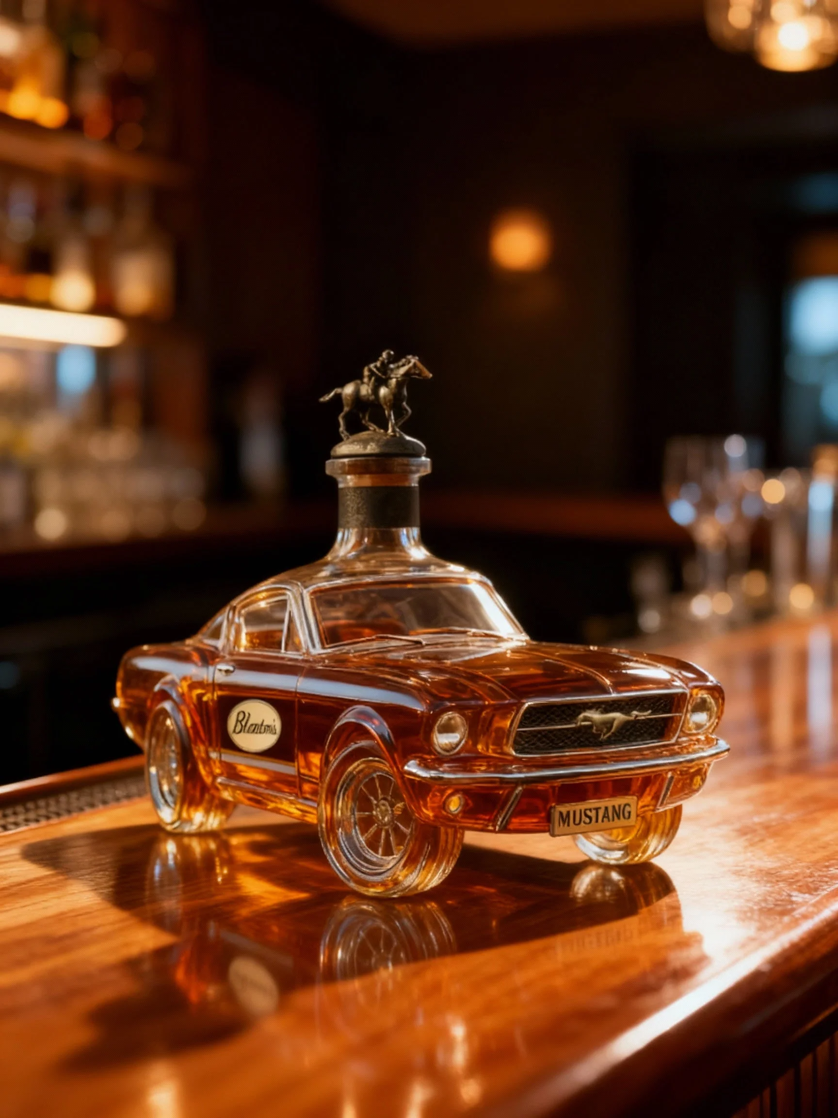 Mannen Whiskykaraf Auto Vorm Mustang Decoratief Accent - Image 3