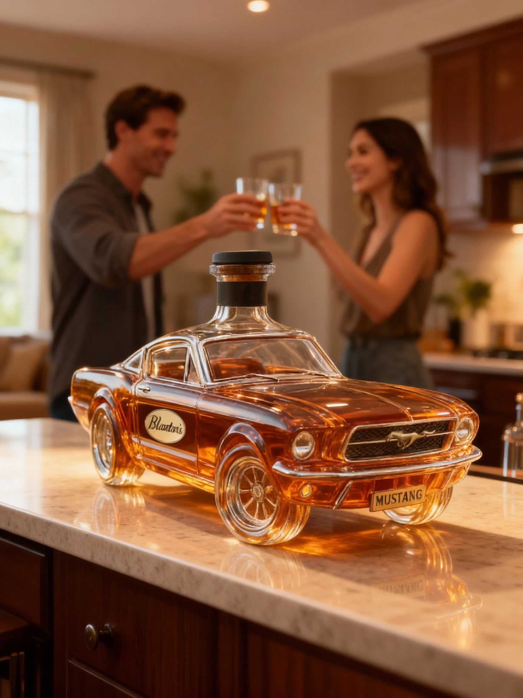 Mannen Whiskykaraf Auto Vorm Mustang Decoratief Accent - Image 4