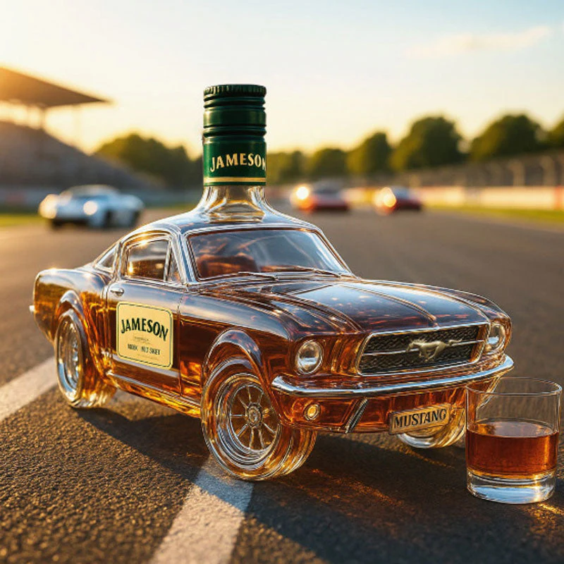 Mannen Whiskykaraf Auto Vorm Mustang Decoratief Accent - Image 6