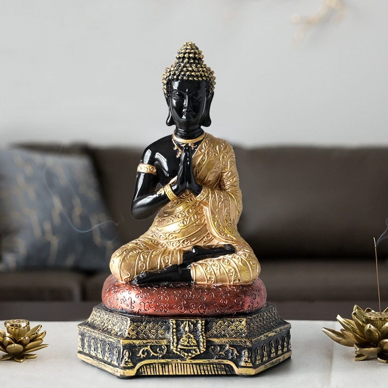 Meditating Buddha Statue Decorative Art - Image 4