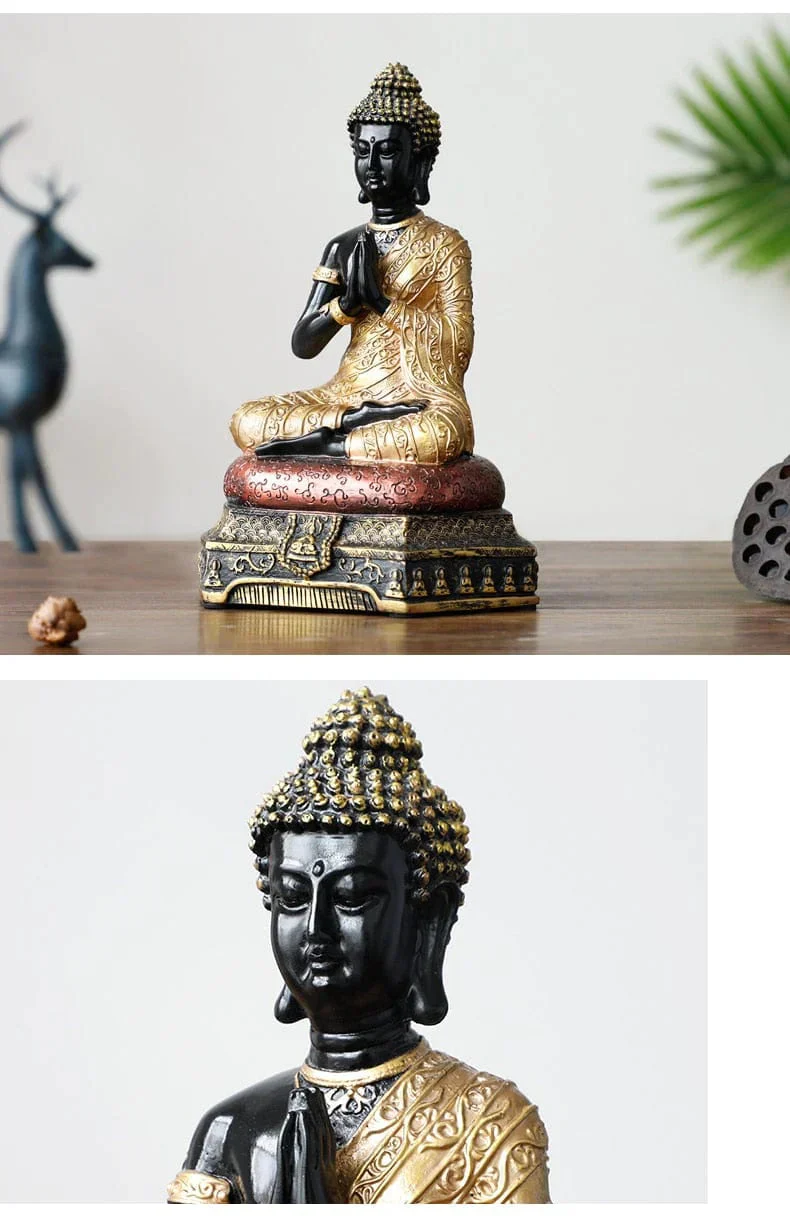 Meditating Buddha Statue Decorative Art - Image 7