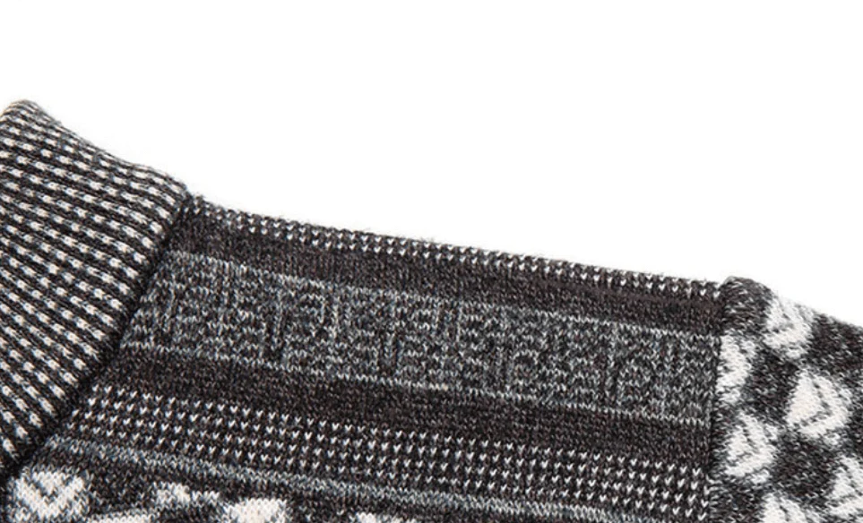 Men's Gebreide Plaid Truien - Image 7