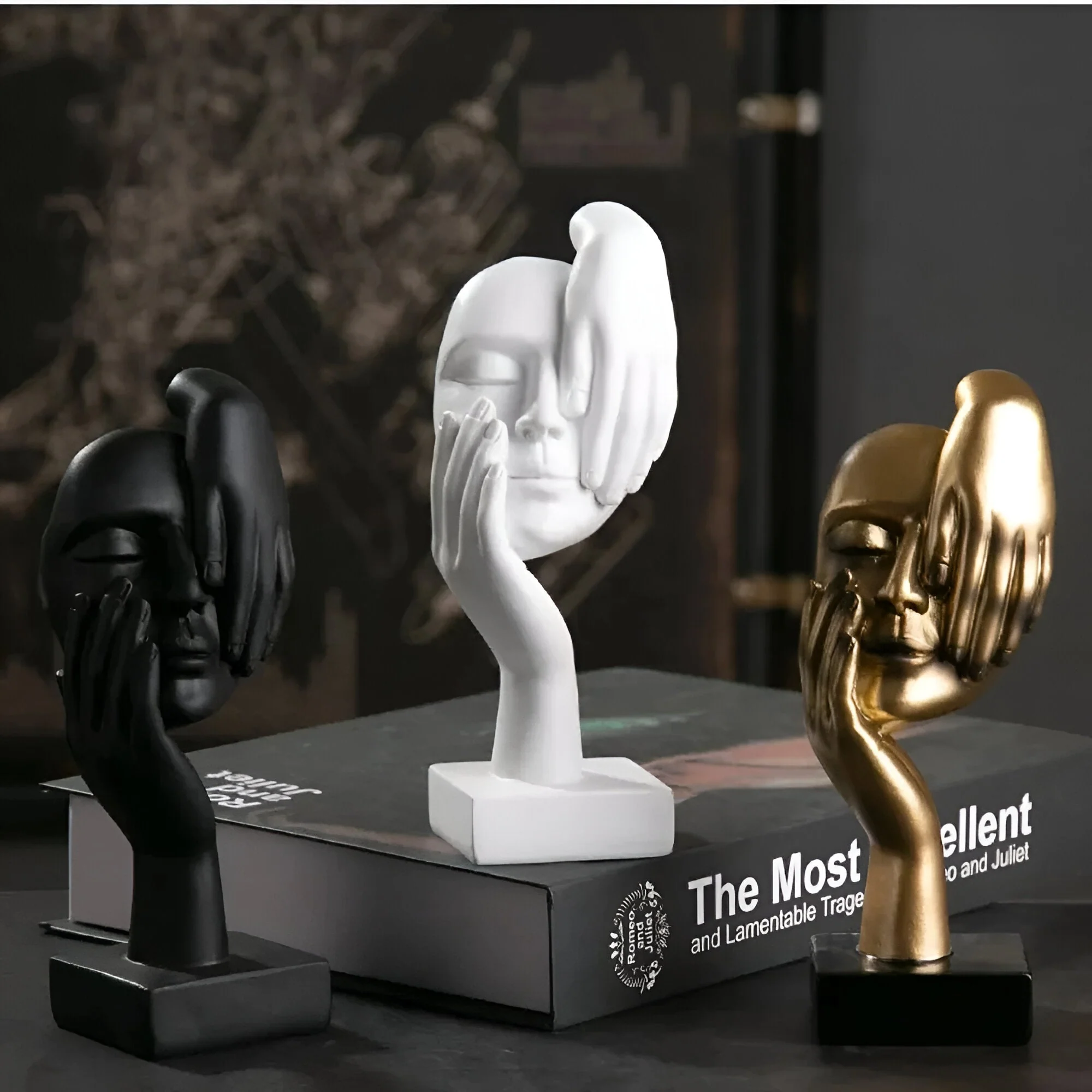 Moderne Abstracte Denker Sculptuur voor Thuis en Kantoor - Image 2