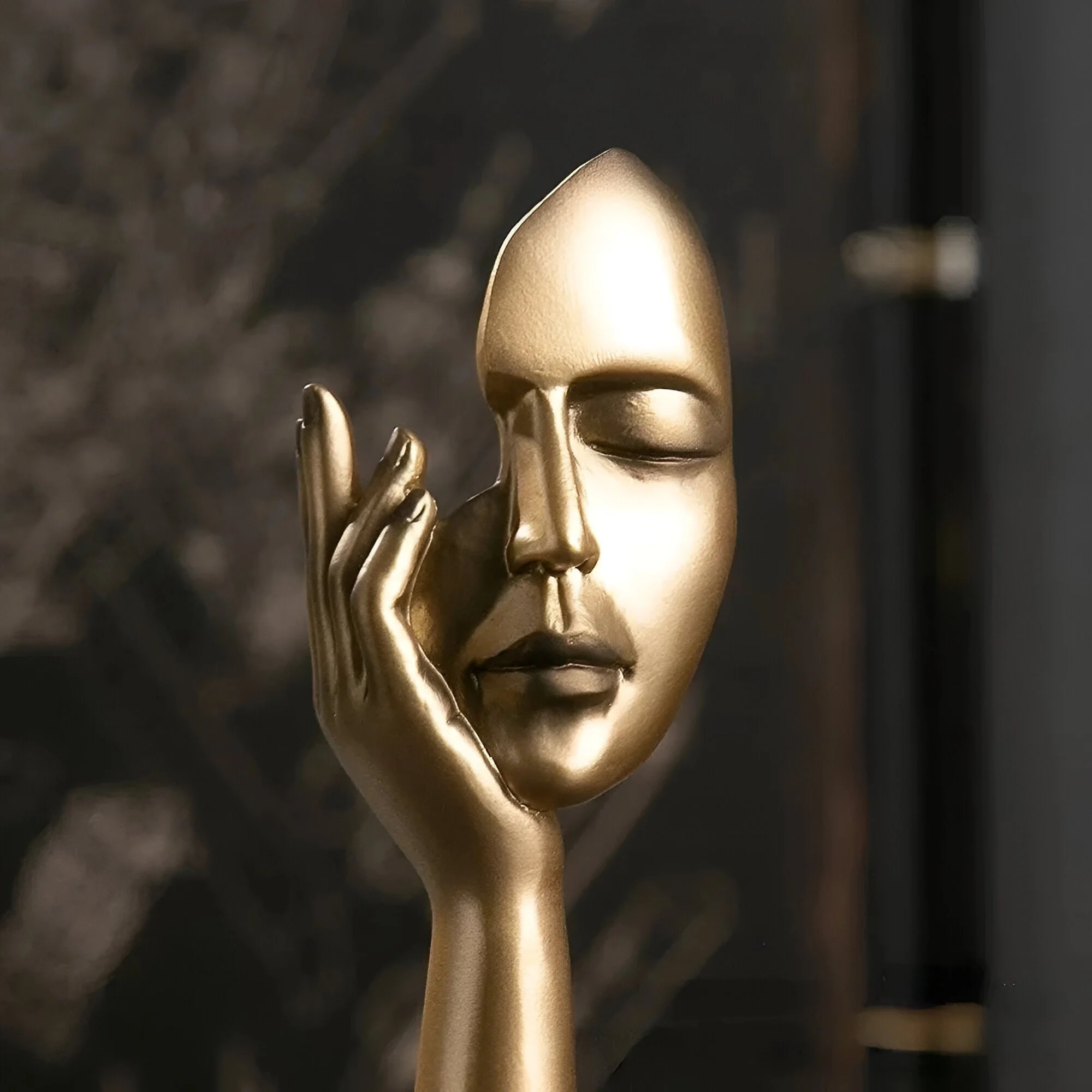 Moderne Abstracte Denker Sculptuur voor Thuis en Kantoor - Image 3