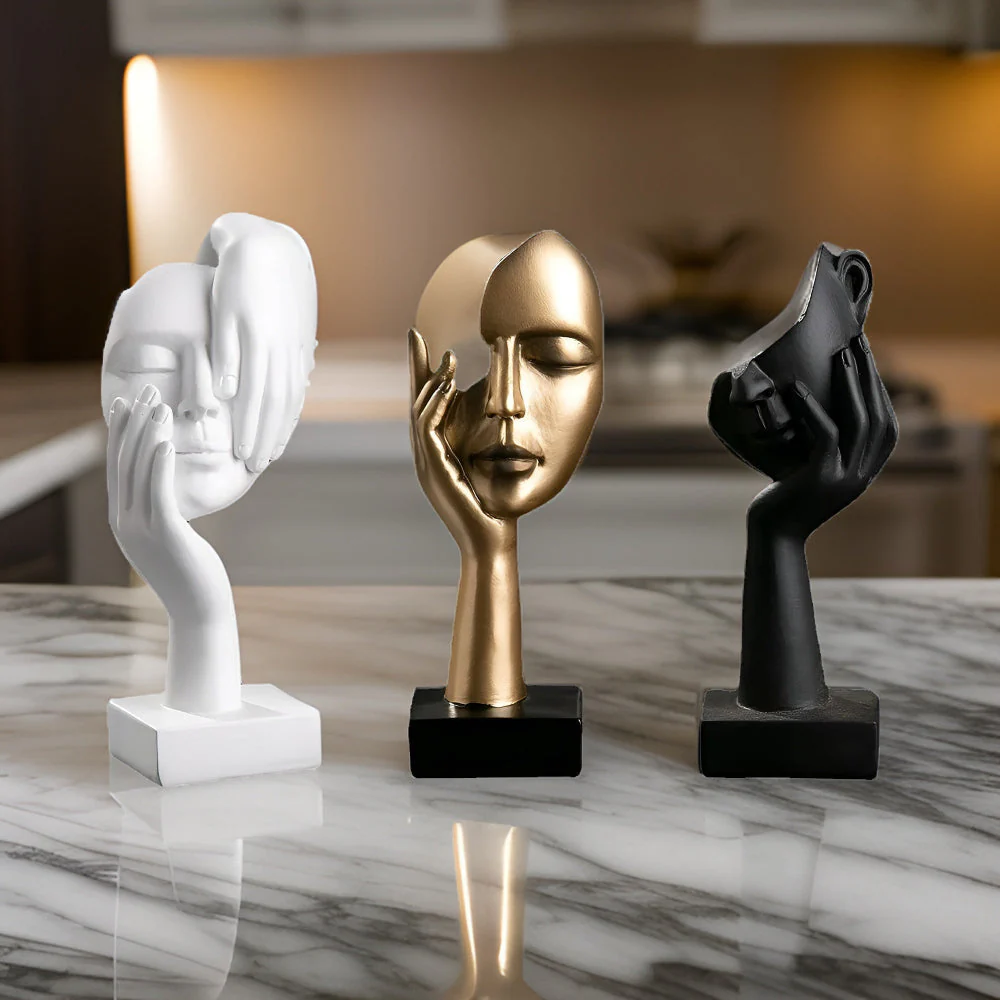 Moderne Abstracte Denker Sculptuur voor Thuis en Kantoor - Image 4