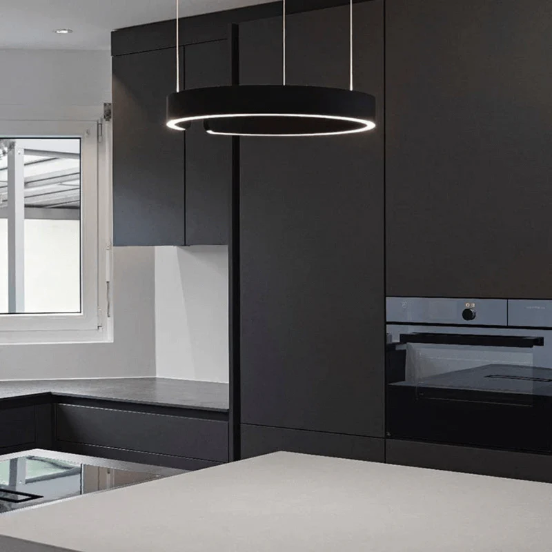 Moderne Hanglamp Ronde LED Voor Woonkamer Eettafel - Minimalistisch Industrieel Design - Image 3