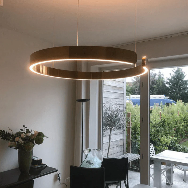 Moderne Hanglamp Ronde LED Voor Woonkamer Eettafel - Minimalistisch Industrieel Design - Image 4