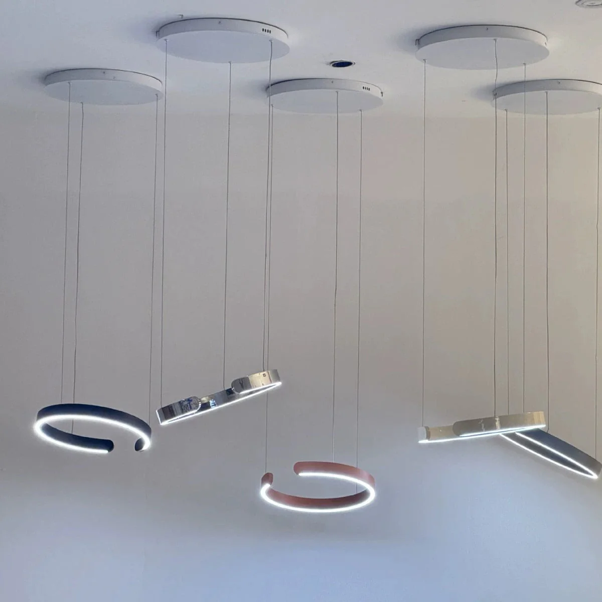 Moderne Hanglamp Ronde LED Voor Woonkamer Eettafel - Minimalistisch Industrieel Design - Image 7