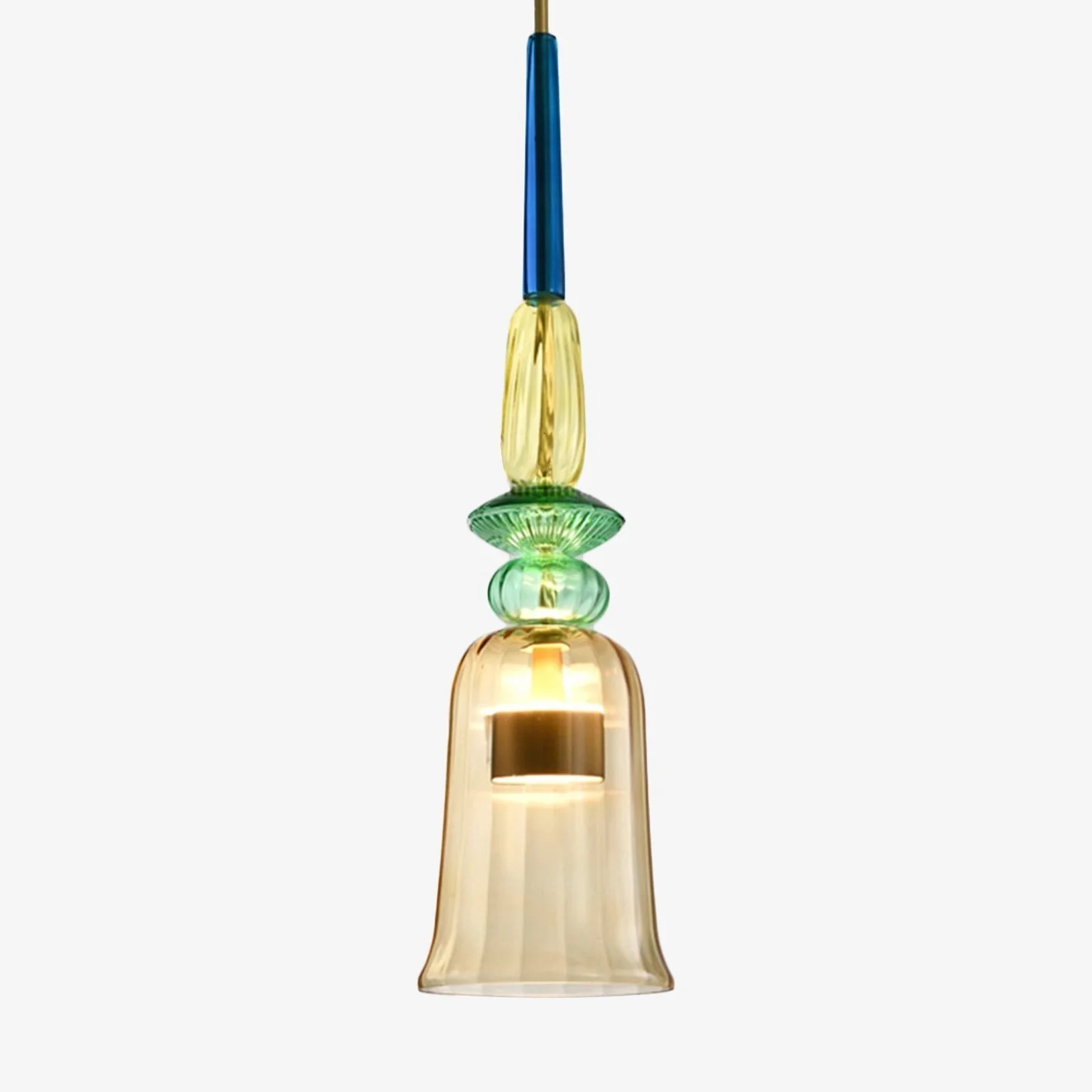 Moderne Hanglamp Sofia Met Gekleurd Glas - Image 11