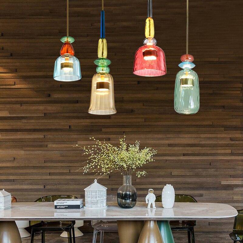 Moderne Hanglamp Sofia Met Gekleurd Glas - Image 4