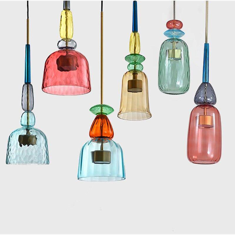 Moderne Hanglamp Sofia Met Gekleurd Glas - Image 6