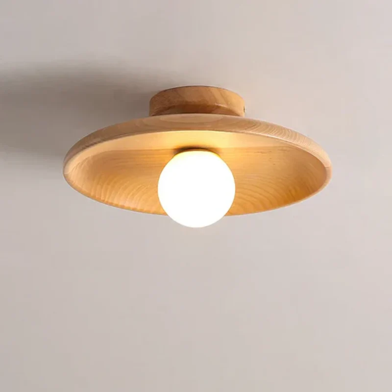 Moderne Houten Plafondlamp Bal - Image 8