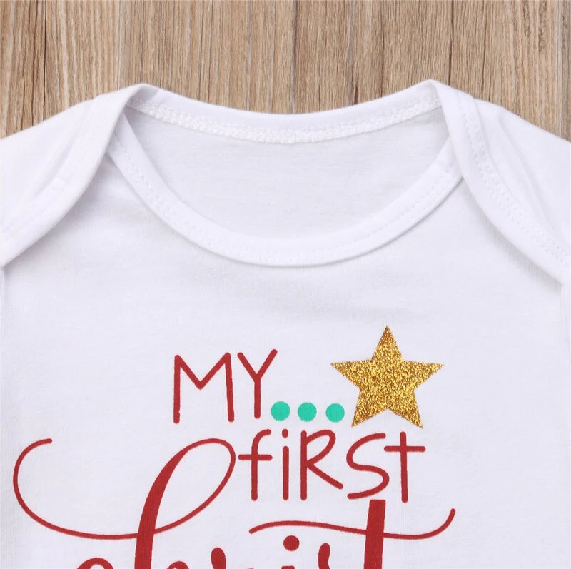 My First Christmas Baby Romper - Image 3