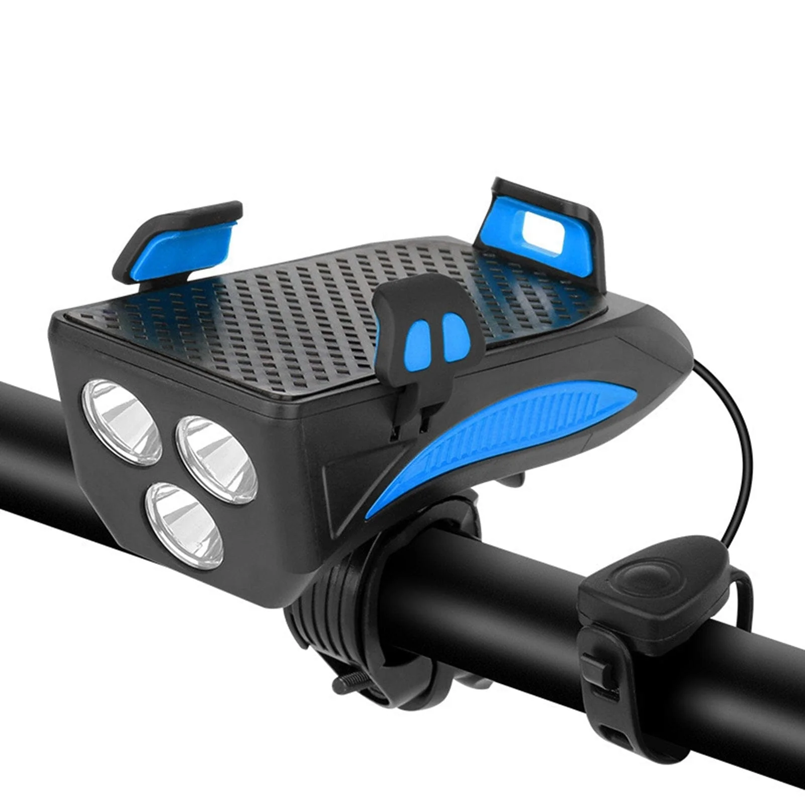 Oplaadbare Fietslamp met Telefoonhouder en Claxon voor Veilig Fietsen - Image 5
