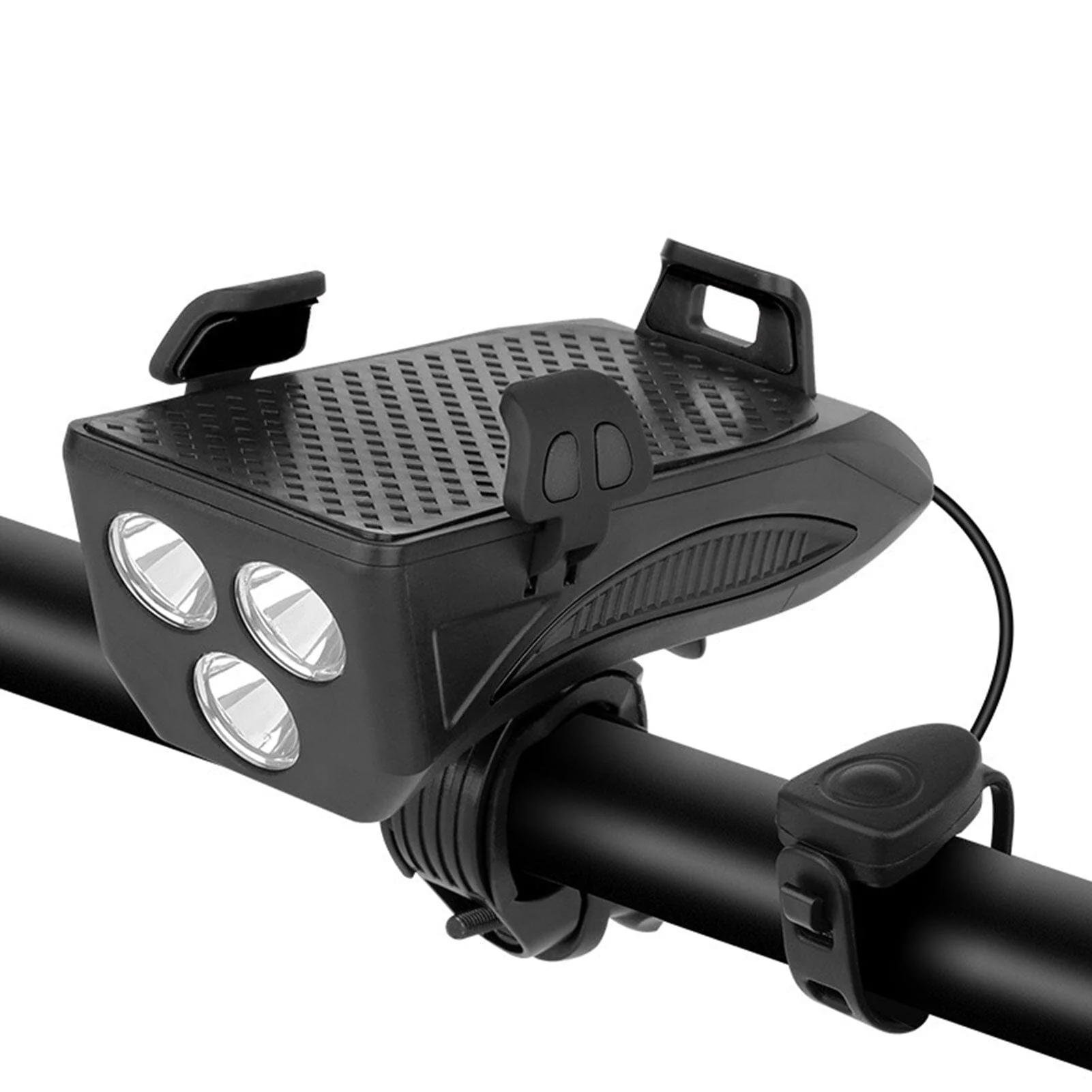 Oplaadbare Fietslamp met Telefoonhouder en Claxon voor Veilig Fietsen - Image 6