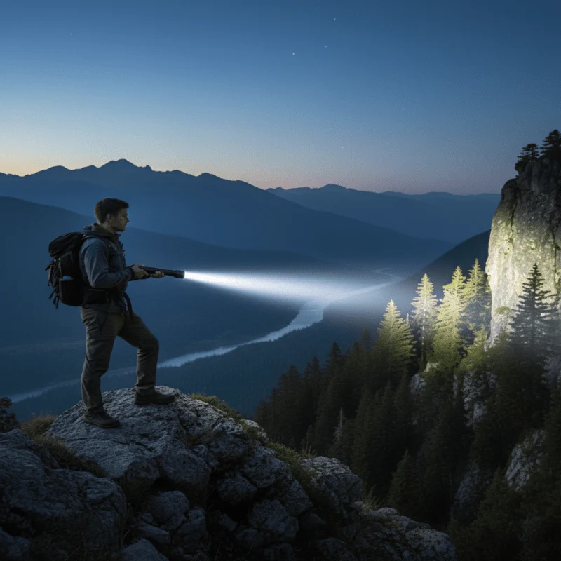 Oplaadbare LED Zaklamp Met Telescopische Zoom Voor Buitenactiviteiten - Image 2