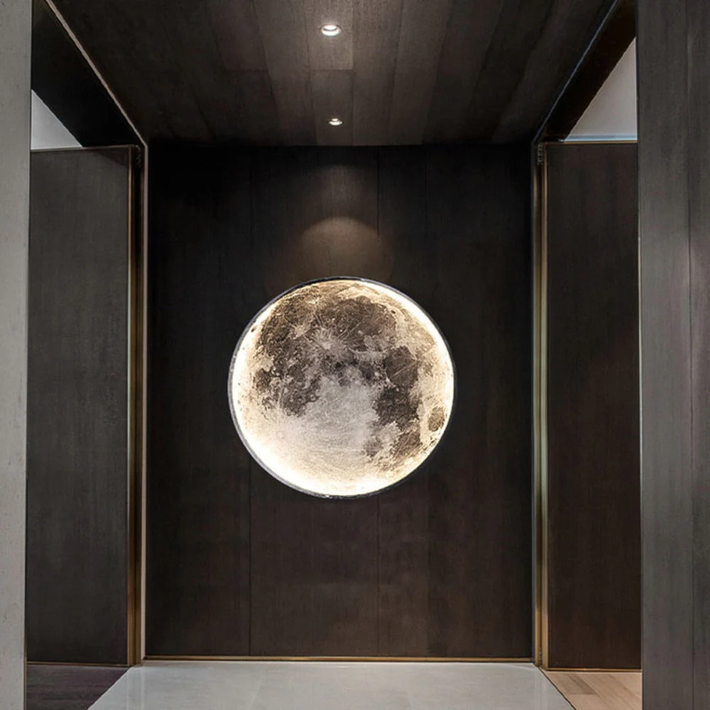 Plafond- of Wandlamp 3D Maan of Aarde
