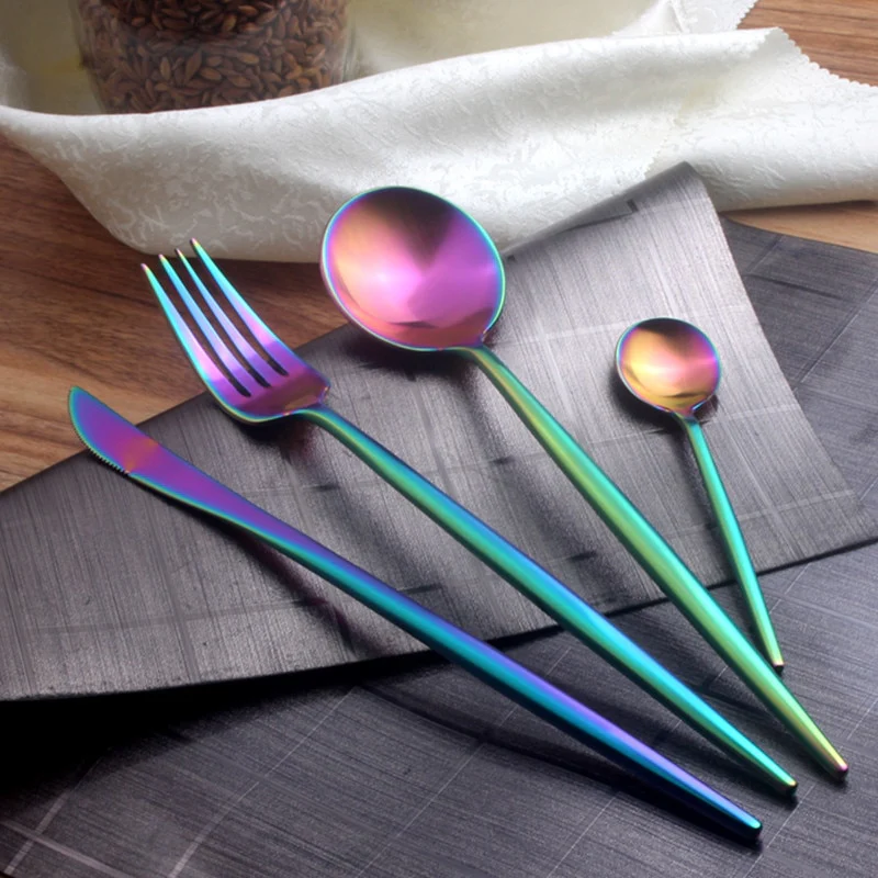 Regenboog Bestek Set (4 Stuks) - Image 2