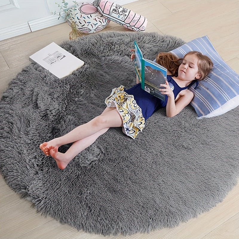 Rond Vloerkleed Pluizig voor Kinderkamer en Woonkamer
