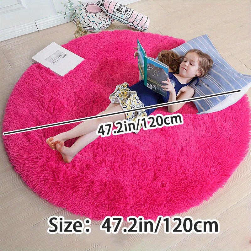 Rond Vloerkleed Pluizig voor Kinderkamer en Woonkamer - Image 10