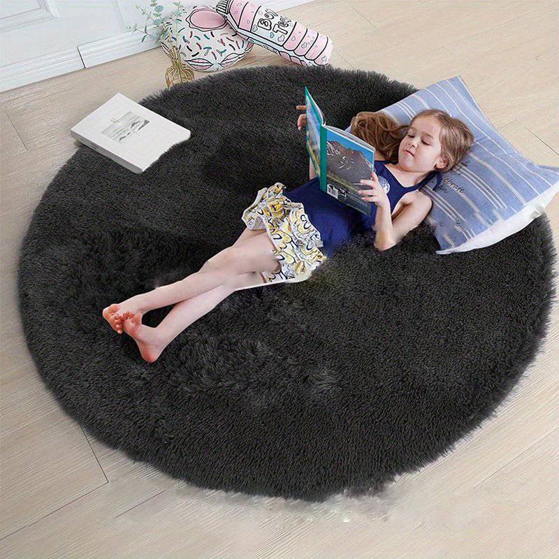 Rond Vloerkleed Pluizig voor Kinderkamer en Woonkamer - Image 13