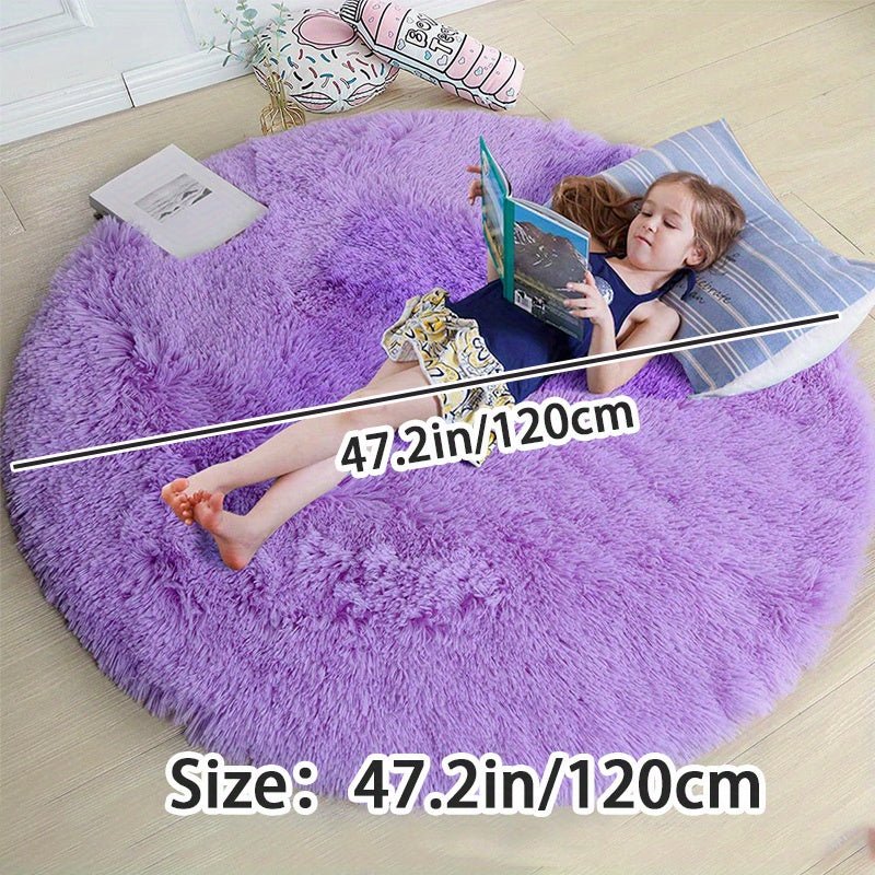 Rond Vloerkleed Pluizig voor Kinderkamer en Woonkamer - Image 8