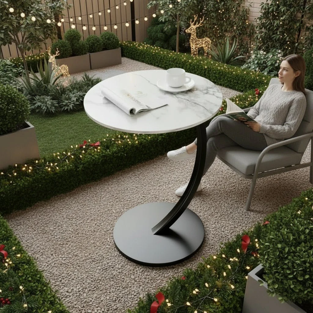 Ronde Bijzettafel Compact Voor Kleine Ruimtes - Image 2
