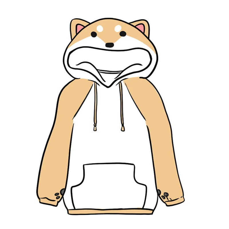 Shiba Inu Dog Cartoon Hoodie - Image 11