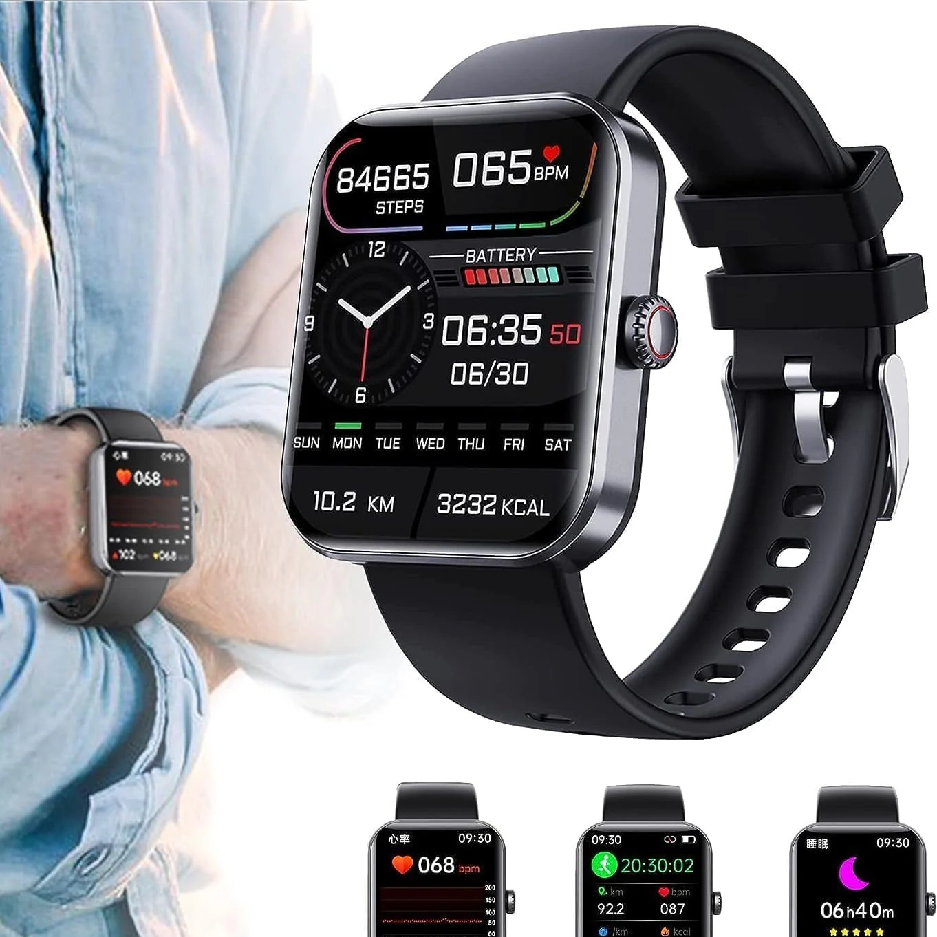 Smartwatch met Innovatieve Gezondheidsmonitoring en Hartslagmonitoring - Image 5