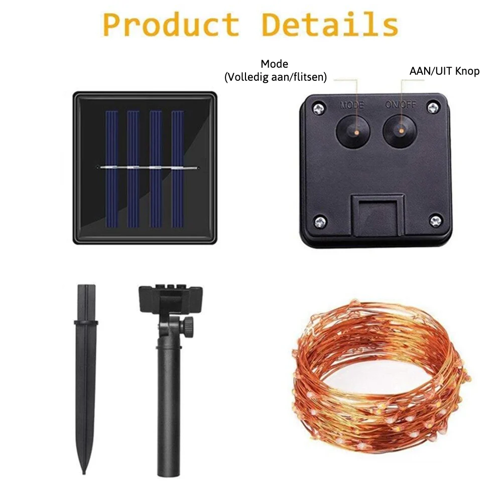 Zonne-energie LED Verlichting - Waterproof - Image 4