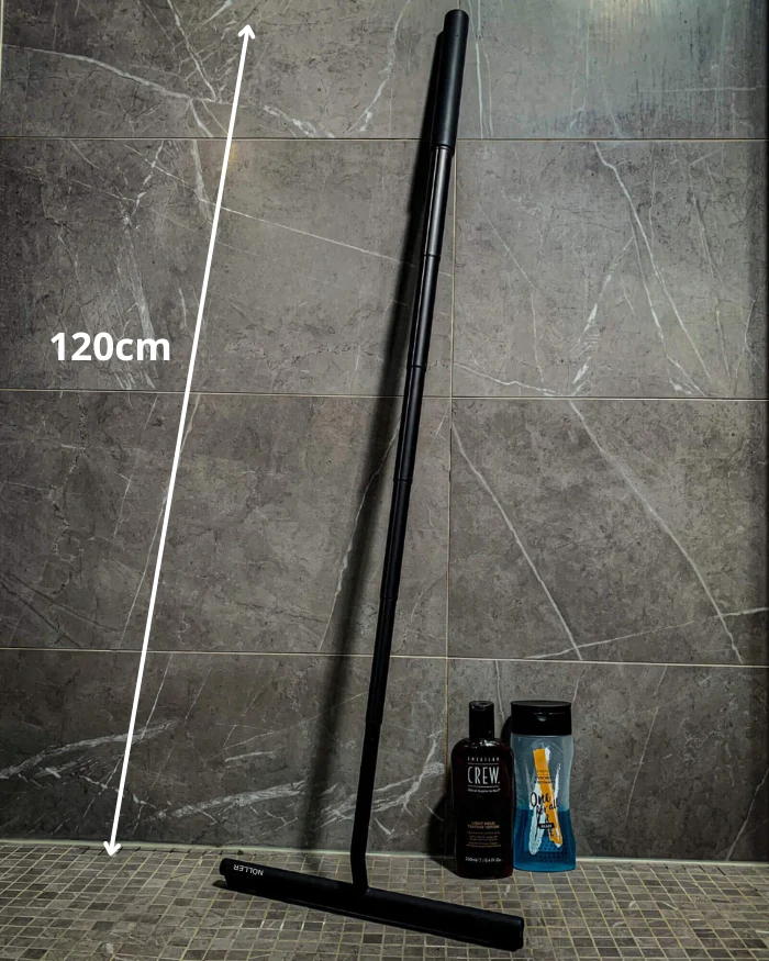 Telescopische Douchewisser voor Badkamer met Uitschuifbare Steel en 2-in-1 Functie - Image 6