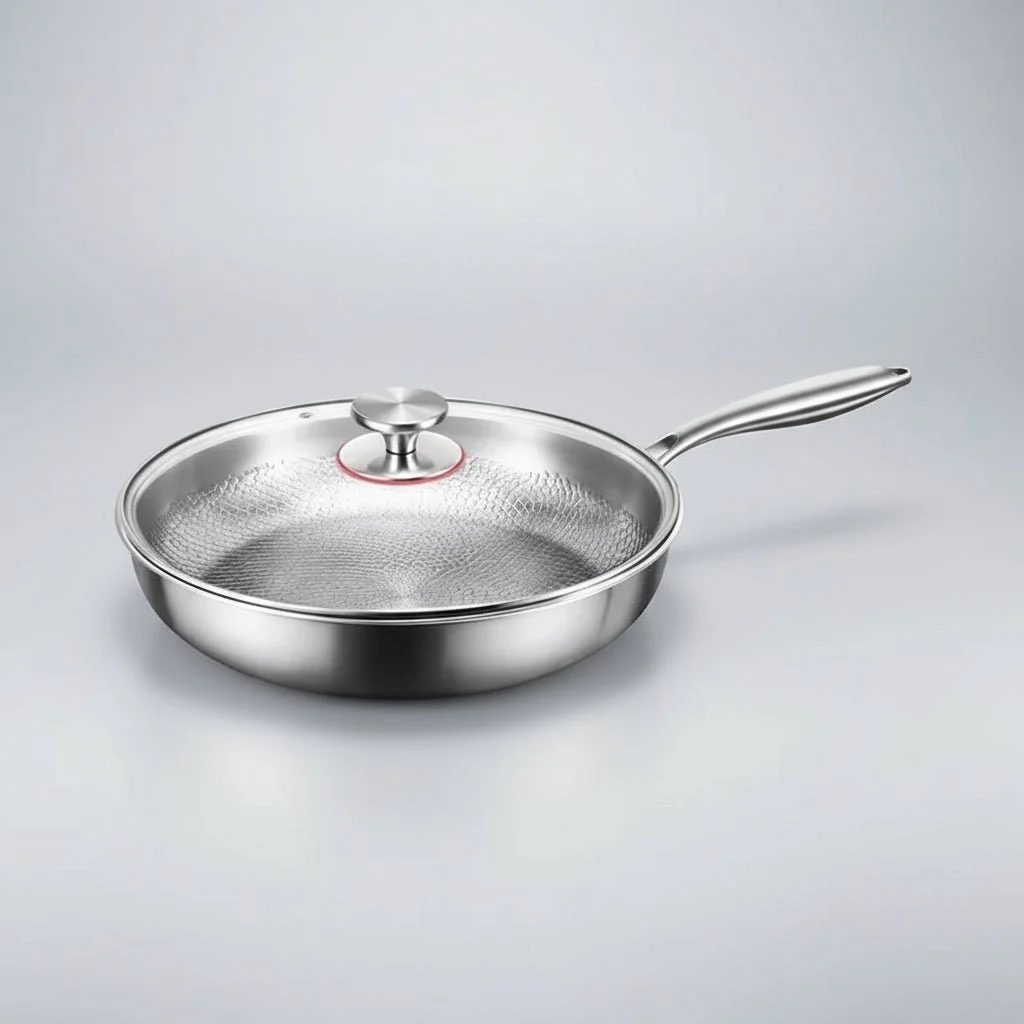 Titanium Koekenpan Gehamerd voor Inductiekookplaten - Image 2