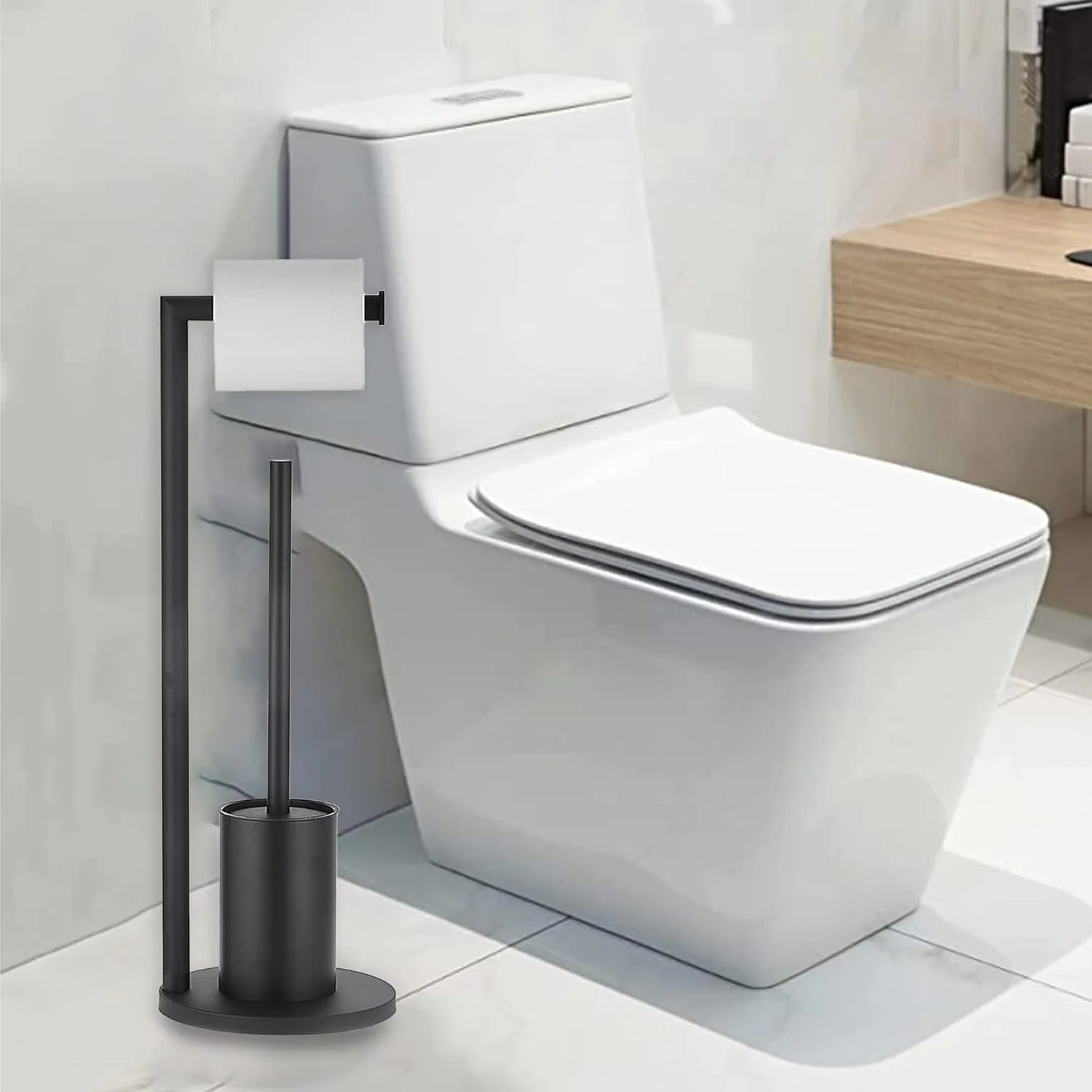 Toiletrolhouder en Borstel Duo voor Moderne Badkamer - Image 5