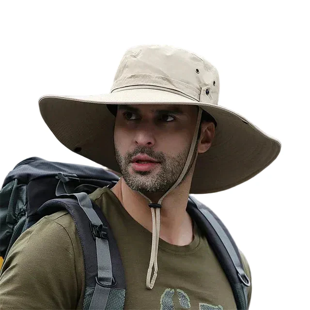 Unisex Bucket Hat Met Verstelbare Kinband Voor Buitenactiviteiten